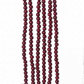 Kurt Adler 9-Foot Burgundy Wooden Bead Garland