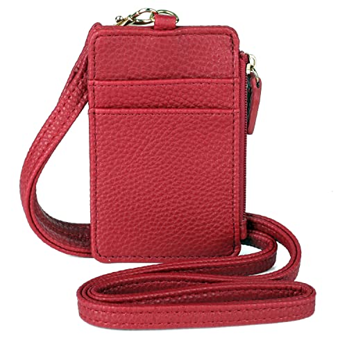 JYS Enterprise Julia Buxton Pebble RFID Pik-Me-Up® Convertible Lanyard Red