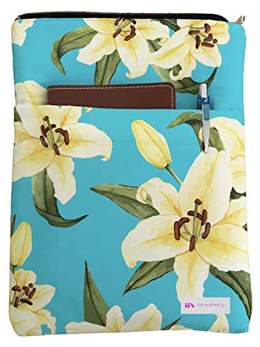 Shelftify Lily Book Sleeve - Book Cover for Hardcover and Paperback - Book Lover Gift - Notebooks and Pens Not Included