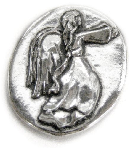 Basic Spirit Angel / Guardian Pocket Token (Coin) Handcrafted Pewter Home Lead-Free CN-3