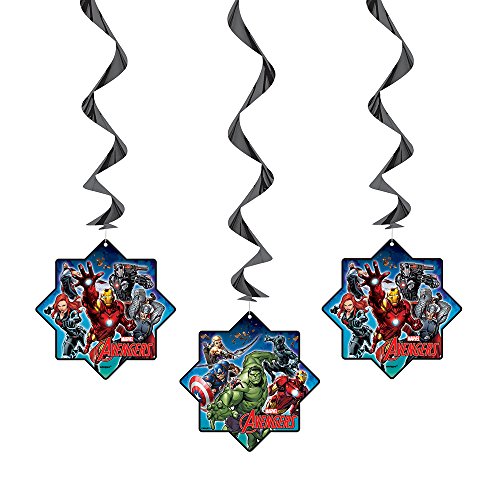 Unique Industries 26" Hanging Avengers Decorations, 3ct