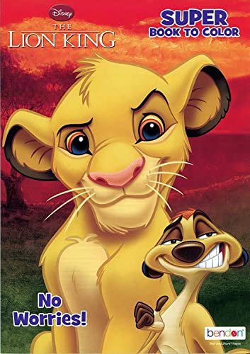 BAZIC Lion King Disney Coloring Book and Stickers Gift Set - Bundle Includes Coloring Book with Stickers