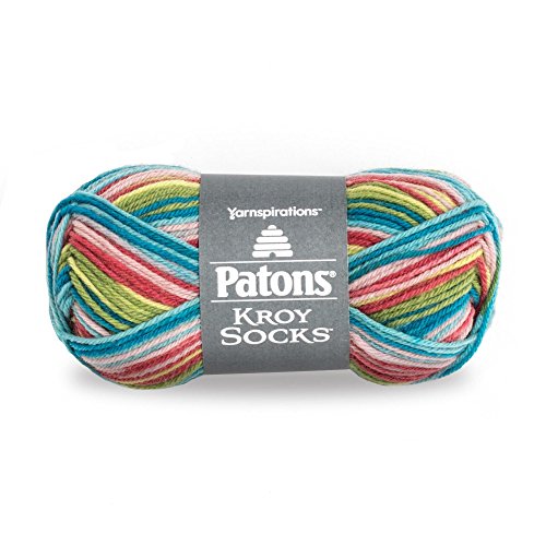 Spinrite Yarns (CA) Patons Kroy Socks Yarn - (1) Super Fine Gauge - 1.75 oz - Meadow - For Crochet, Knitting & Crafting