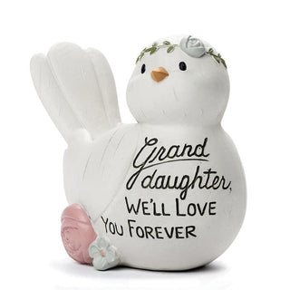 Blossom Bucket Granddaughter Graceful Sentiments Bird Figurine, 3.25-inch Length, Resin