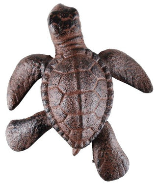 Moby Dick Specialties Cast Iron Nautical Tropical TiKi Sea Life Turtle