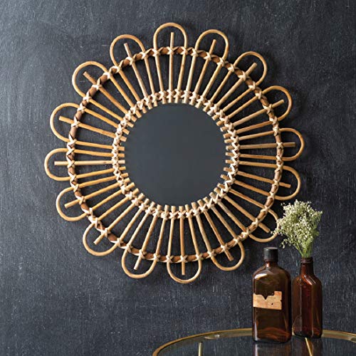 CTW Home Collection 460271 Rattan Wall Mirror