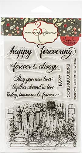 COLORADO CRAFT COMPANY Colorado Clear Stamp, Happy Forevering-Lovely Legs