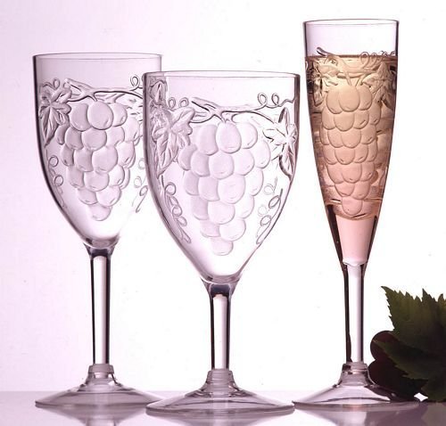 Acrylic Stem Flutes by Prodyne