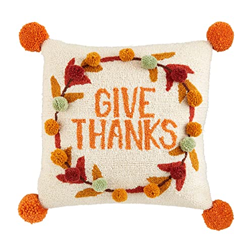 Mud pie thankful fashion pillow