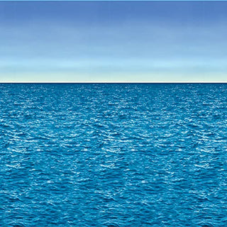 Beistle Ocean & Sky Backdrop Party Accessory (1 count) (1/Pkg)