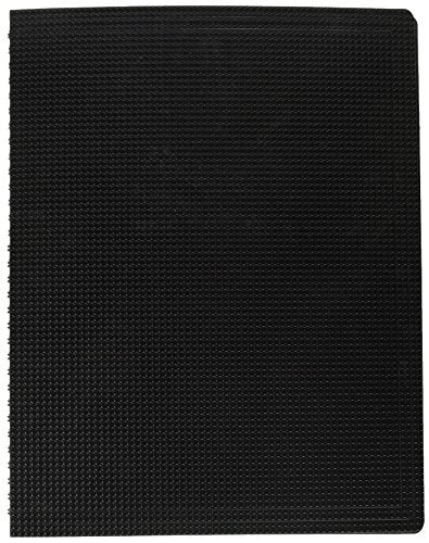 Rediform Blueline Duraflex Poly Notebook, Black, 11 x 8.5 inches, 160 Pages (B41.81)