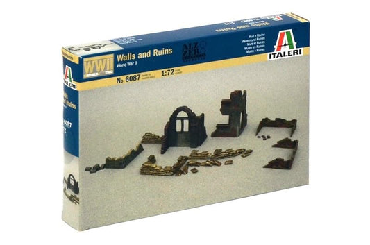MRC Italeri 510006087 – 1:72 Scale Wall and Ruins with Accessories