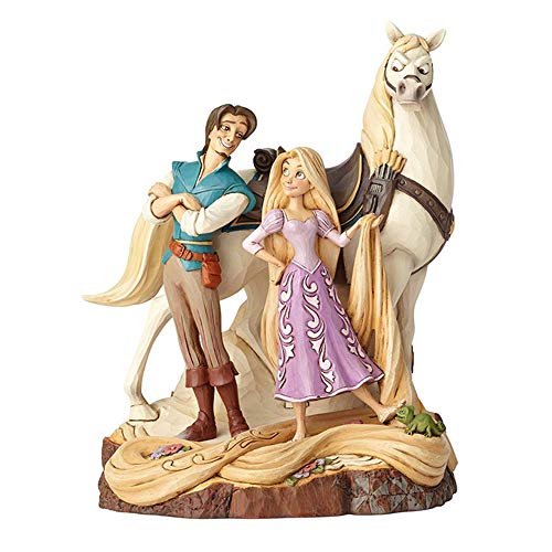 Enesco 4059736 Disney Traditions by Jim Shore Tangled Carved by Heart Live Your Dream Stone Resin Figurine, 21.5 Inches, Multicolor