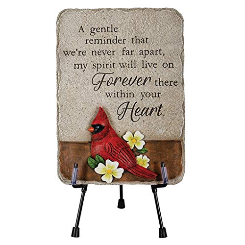 Carson 12715 Forever There Within Your Heart, Cardinal Memorial Marker, Multi