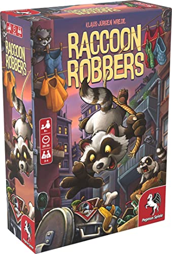 Pegasus Spiele Store Raccoon Robbers - Board Game by Pegasus Spiele 2-4 Players – Board Games for Family – 20-30 Minutes of Gameplay – Games for Family Game Night – Kids and Adults Ages 8+ - English Version