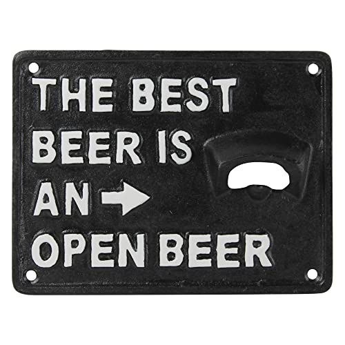 HomArt The Best Beer Bottle Opener, 6.50-inch Length, Cast Iron