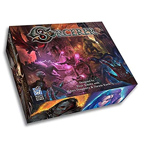 White Wizard Games Wise Wizard Games Sorcerer–Card Games Adults and Kids–2-4 Players–Card Games for Family–30-90 Minutes of Gameplay–Games for Family Game Night–Card Games for Kids and Adults Ages 14+ - English Version