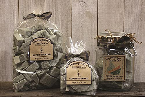 Thompson's Candle sccr Sage and Citrus Crumbles, 6-ounce, Grey
