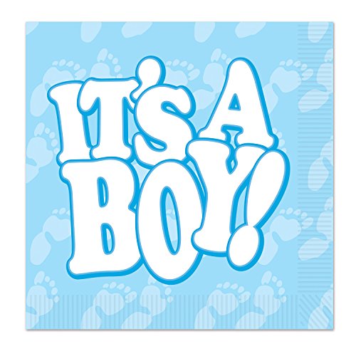 Beistle It's A Boy! Baby Blue Luncheon Napkins