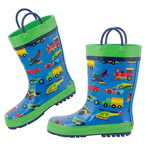 Stephen Joseph Boys' Little Rain Boots, Transportation, 13