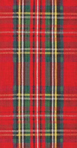 Boston International Ideal Home Range Classic Check Paper Guest Towels, 16-Pack