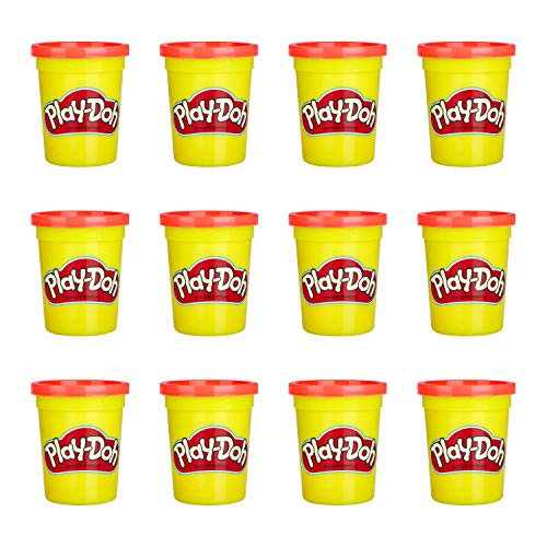 Play-Doh Bulk 12-Pack of Red Non-Toxic Modeling Compound, 4-Ounce