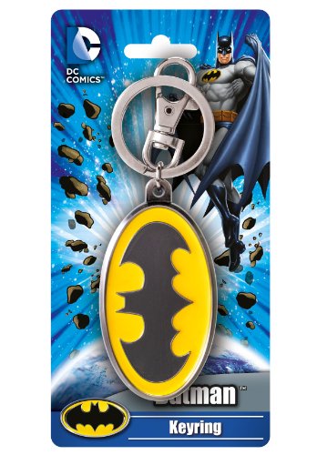 EE Distribution DC Batman Colored Logo Pewter Key Ring