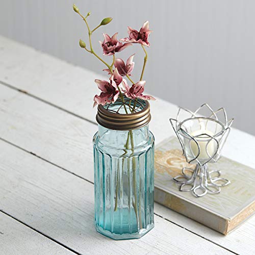 CTW Home Collection Flower Frog with Recycled Glass Jar