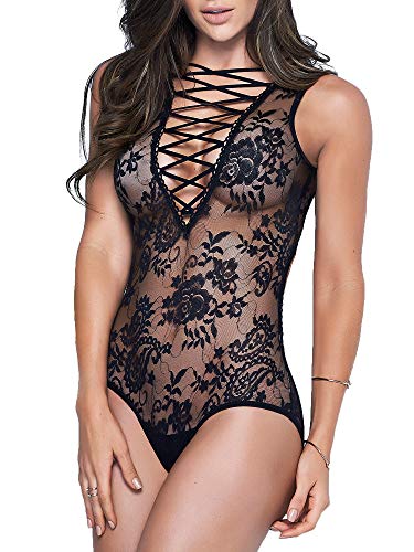 Mapalé 7107 Sexy Lingerie Strappy Lace Teddy Bodysuit Women Ropa Interior Mujer