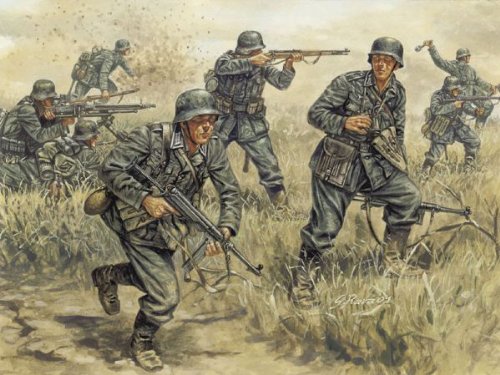 MRC Italeri German Infantry WWII Model Kit