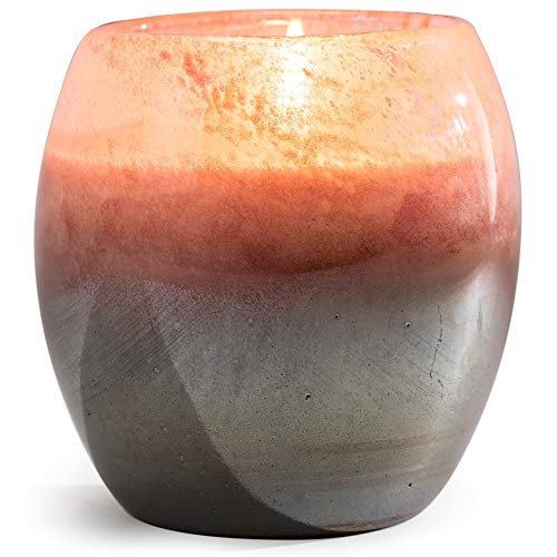 Dynasty Gallery 28211RQ-CL Glisten + Glass Candle Rose Quartz, 4-inch Height