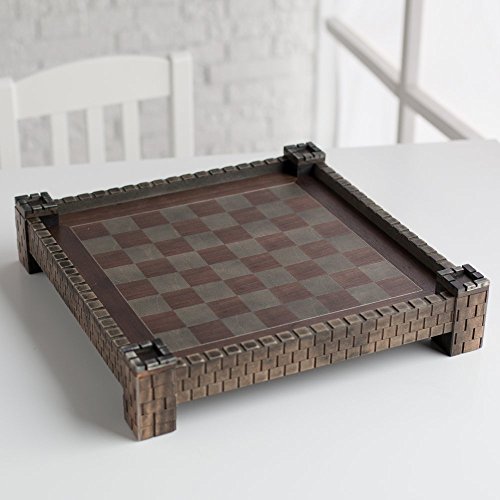 CHH 17.25" Fortress Chessboard with 1.5" Square, Tan & Brown