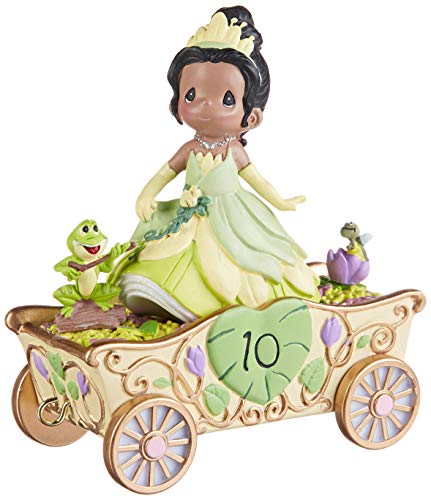 Precious Moments 193451 Disney Showcase Birthday Parade Tiana Double Digit Dreams Figurine, Multi