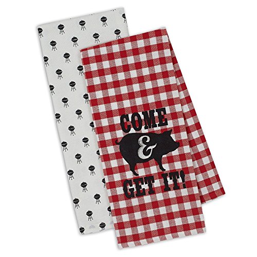 DII Red Basic Dishtowel (Set of 8)