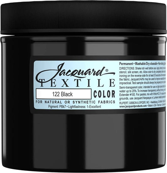 Jacquard Textile Paint 8 Oz Black