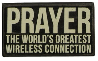 Primitives by Kathy Box Sign 4-Inch by 7-Inch Wirless Connection