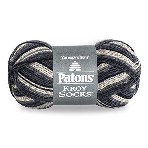 Spinrite Yarns (CA) Patons Kroy Socks Yarn - (1) Gauge - 1.75 oz - Eclipse - For Crochet, Knitting & Crafting