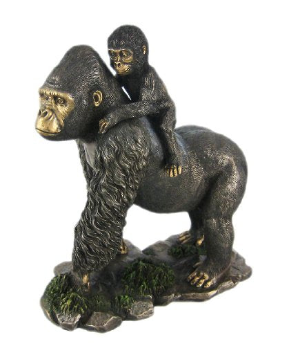 Unicorn Studio 8 Inch Animal Figure Mother Gorilla and Baby Collectible Display