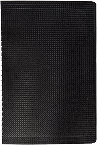Rediform Blueline Duraflex Poly Notebook, Black, 9.375 x 6 Inches, 160 Pages (B40.81)