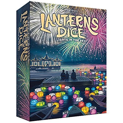ACD Lanterns Dice - Lights in The Sky, Card Dice Board Game 2-4 Players, 30-45 Min, Ages 10 and Up, Decorate The Palace Lake with Floating Lanterns to Impress The Emperor, Score Points for Best Festival