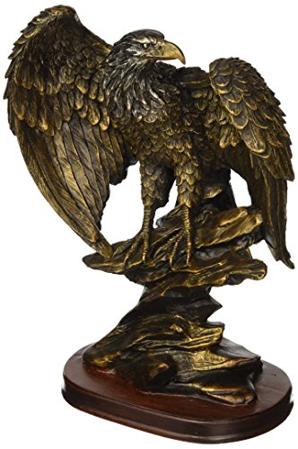 KRZH StealStreet SS-UG-PY-4751 Bronzed Paint Eagle Collectible Decoration Bird Figurine Statue