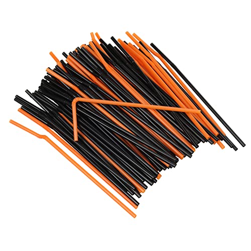 Chef Craft Flexible Halloween Straws, 100 Count