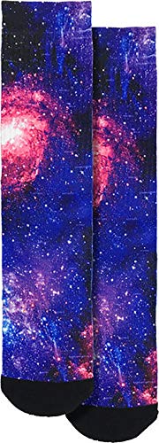 Spoontiques Fun Crew Socks, One Size Fits Most - Galaxy