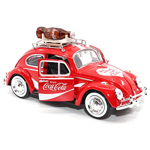 Motor City Classics 1:24 Scale 1966 VW Beetle with Bottle on Top Rack