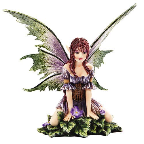 Pacific Trading Giftware New 2013 Amy Brown Fantasy Wild Violet Faery Mushroom Fairy Statue Enchanted 6" h Figurine
