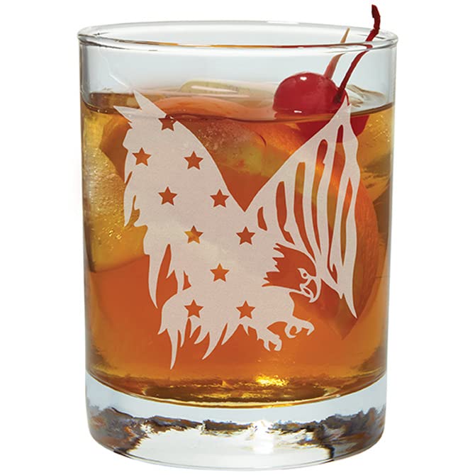Carson Home Eagle Rocks Glass, 4.25-inch Height, 12 oz