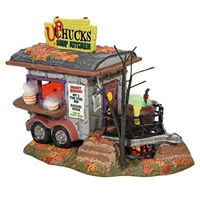 (Re)Department 56 Snow Village Halloween Upchuck's Soup Kitchen, Lighted Building, 5.75 Inch, Multicolor