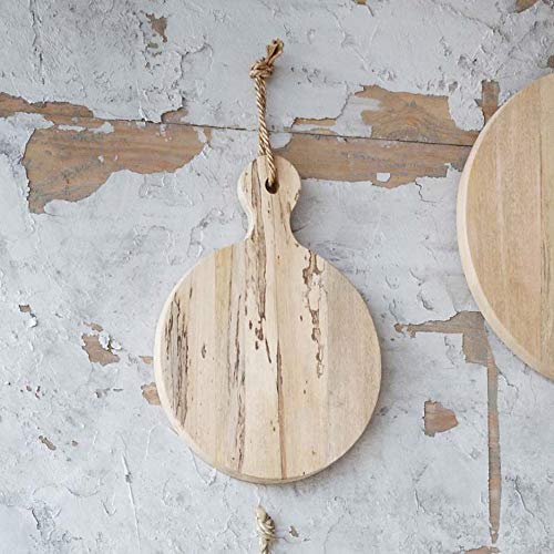 Small Black Wood, Marble & Jute Cutting Board - Foreside Home & Garden