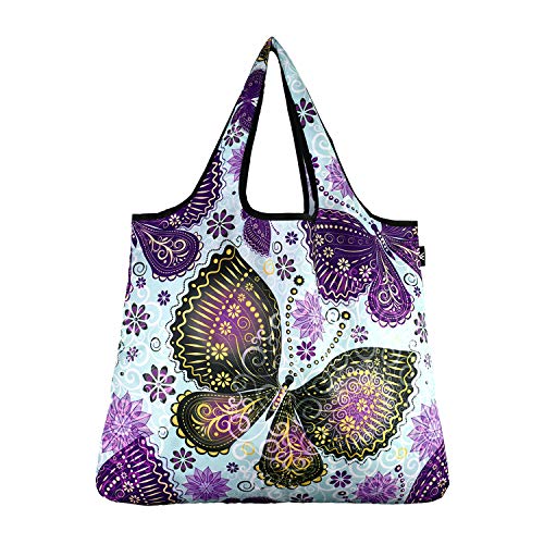 Yay Novelty YaYbag JUMBO Size, Fashionable Reusable Shopping Bags, Reusable Grocery Bags, Reusable Produce Bags, Washable Reusable Bags, Foldable Reusable Bags, 55 lbs Heavy Duty Polyester, Harmony