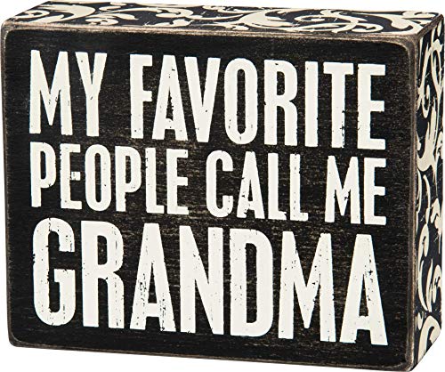 Primitives by Kathy Floral Trimmed Box Sign, 5" x 4"